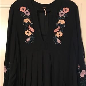 Free people embroidered mini dress